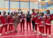 Takluk di Partai Puncak, Tim Sepak Takraw Putri Sulbar Raih Medali Perak