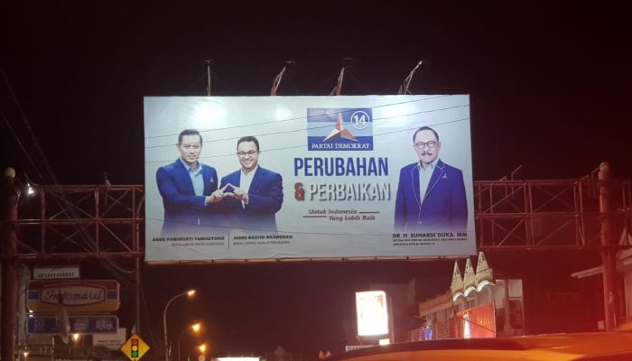 Demokrat Segera Copot Baliho Anis di Mamuju