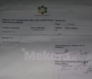 Perjanjian PLTU Mamuju