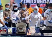 Ketua DPRD Sulbar dan BNN Musnahkan 624 Gram Sabu Asal Malaysia