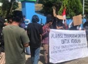 PDAM Mamuju di Demo, Massa Tuntut Upah Pekerja Tak di Sunat