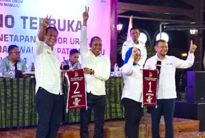 Pengundian nomor urut Pilkada Mamuju