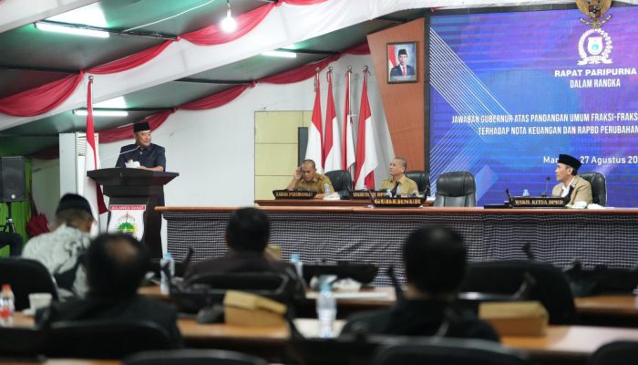 Begini Reaksi DPRD Sulbar Saat Terima Jawaban Pj Gubernur Bahtiar atas Nota Keuangan Ranperda APBD Perubahan 2024