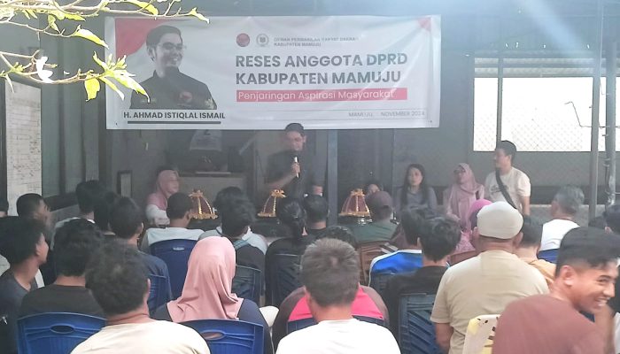 Reses Perdana, Ahmad Istiqlal Inginkan Konstituen Punya Lebih Banyak Peluang