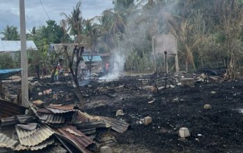 Kebakaran di Lamase, Desa Renggeang, Polman