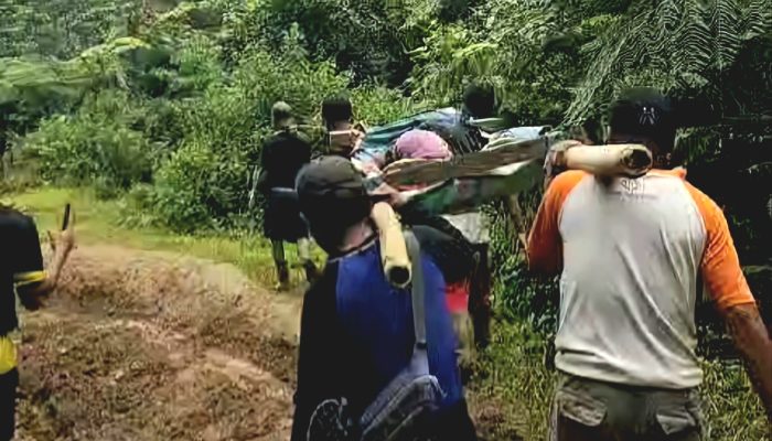 Pilu, Pasien Ditandu 12 Jam dari Kopeang Mamuju karena Akses Jalan