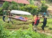 Lagi, Pasien Kritis di Kalumpang Ditandu 27 Kilometer Karena Akses Jalan Terbatas