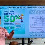 Diskon listrik 50 persen