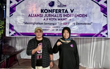 Frendy Christian dan Rahmayani Jadi Ketua dan Sekretaris AJI Mandar Periode 2025-2028