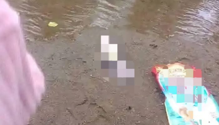 Jasad Bayi di Pinggir Sungai Gegerkan Warga Tapalang