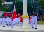 Viral, Pengibaran Bendera Merah Putih Terbalik Warnai Peringatan HUT ke-80 RI di Mamasa