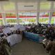 Ribuan Tenaga Kontrak di Mamuju unjuk rasa di depan Kantor Bupati, Senin (15/9/2025). (Foto : Yudi/mekora.id)
