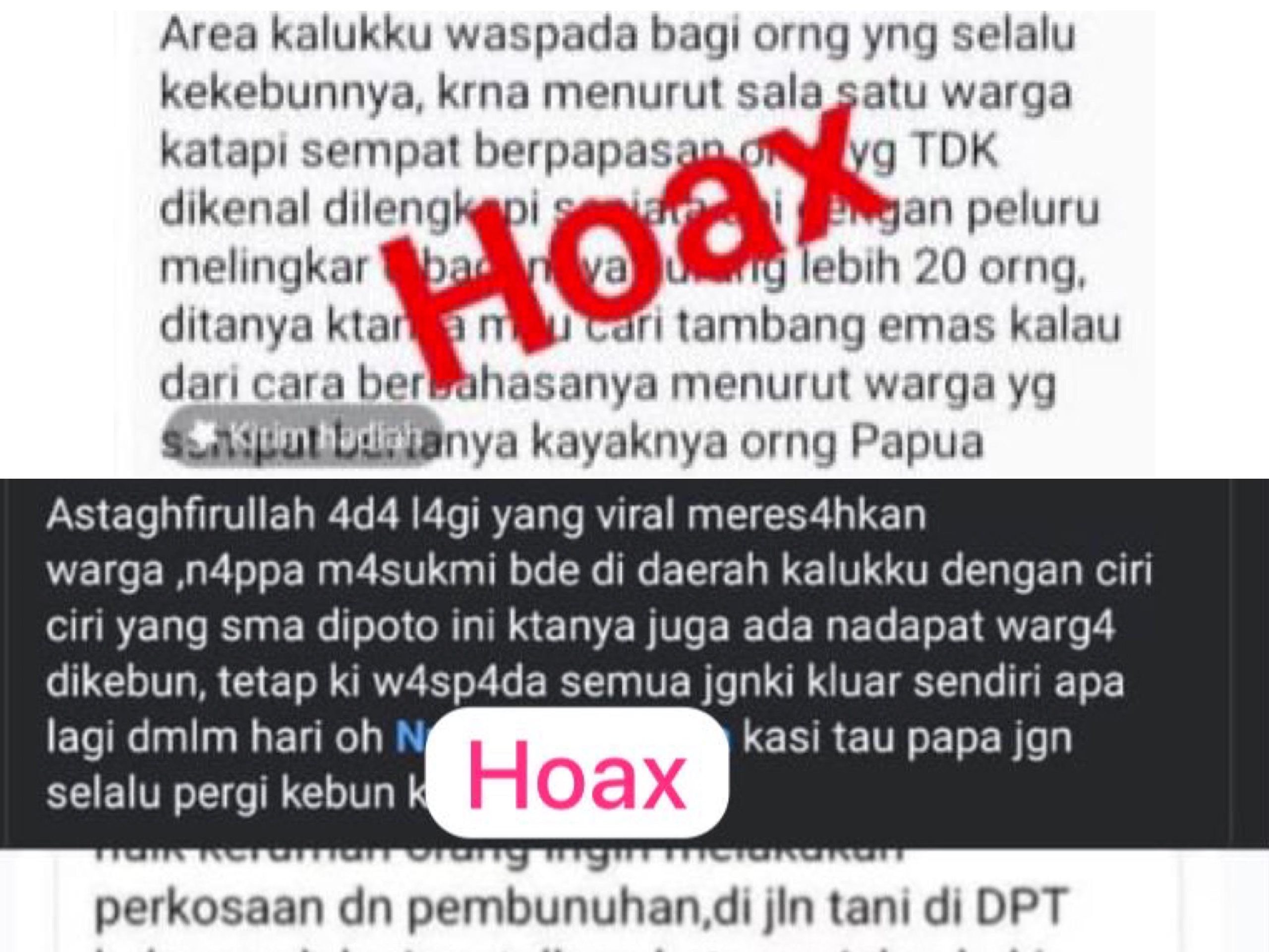 Informasi Hoax di Kalukku