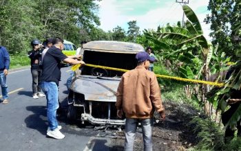 Ini Kronologi Mobil Pengangkut Uang Rp 4,6 Miliar Milik BNI Polman Terbakar