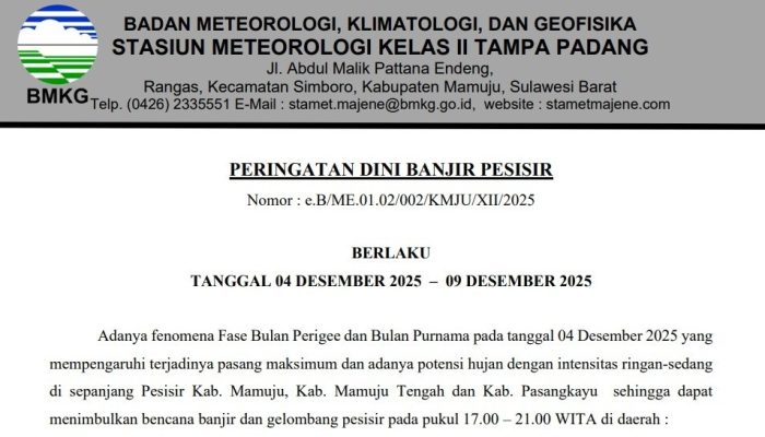 Peringatan Dini Banjir ROB