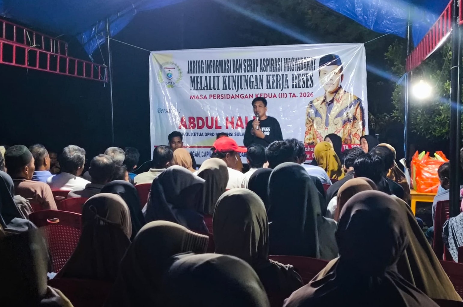 Reses Wakil Ketua DPRD Sulbar, Abdul Halim, di Desa Kebun Sari, Wonomulyo.