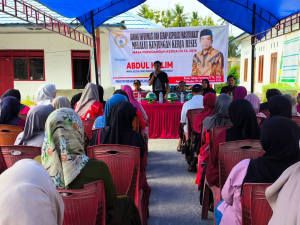 Reses Wakil Ketua DPRD Sulbar, Abdul Halim di Desa Sugiawaras.