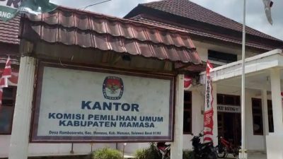Kantor KPU Mamasa di Desa Rambusaratu, Mamasa. (Foto : Istimewa)