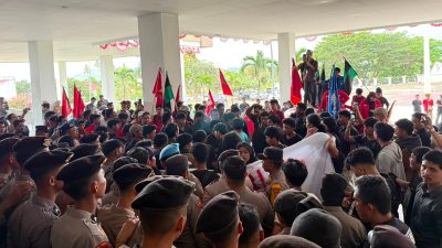 Unjuk Rasa, Cipayung Plus Sulbar Bergerak Desak Perbaikan Ekonomi dan Stop Pemborosan APBN