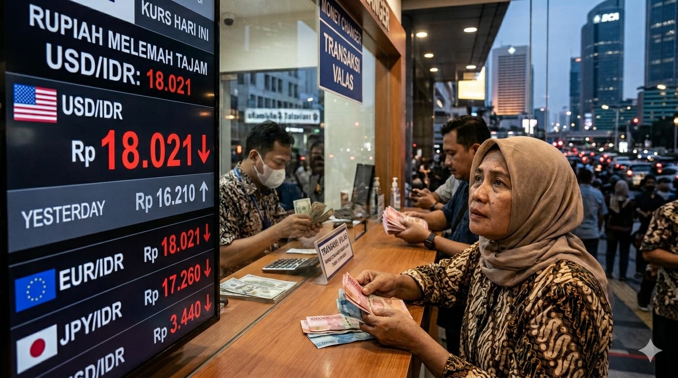 Rupuah melemah terhadap Dolar