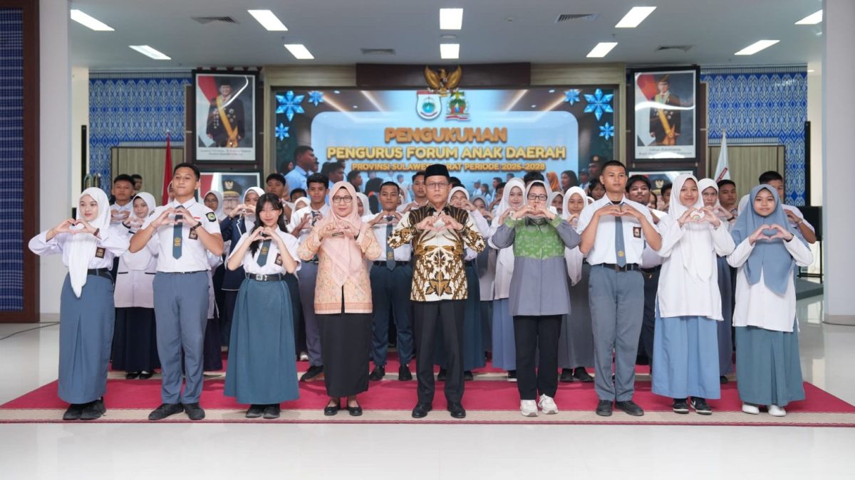 Pemprov Sulbar Kukuhkan Forum Anak Untuk Perkuat Pencegahan Kekerasan dan Perkawinan Anak