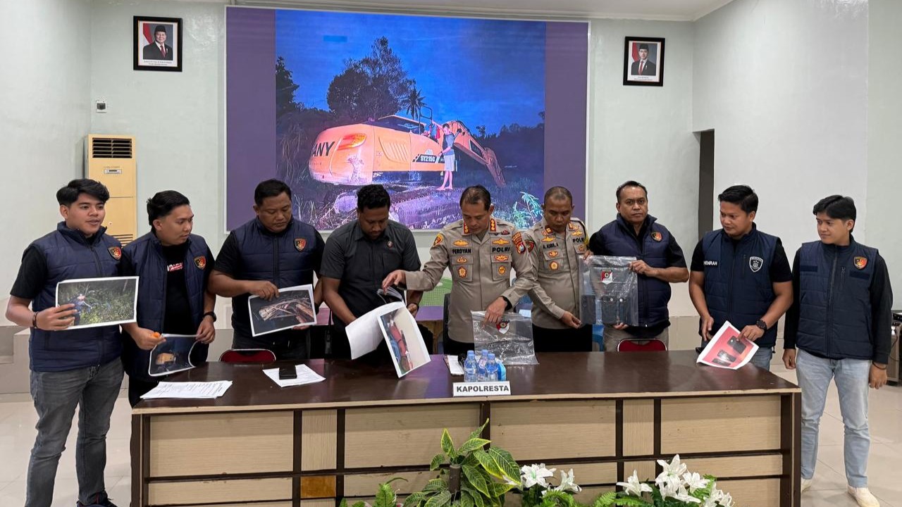Tersangka Tambang Emas Ilegal Mamuju