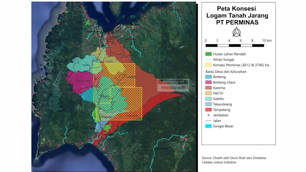 Tak Hanya Botteng dan Takandeang, Konsesi LTJ Perminas 7.352 Hektare Masuk hingga Kota Mamuju