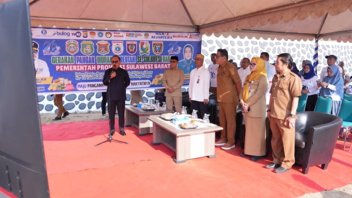 Gelar Pangan Murah Serentak di 6 Kabupaten, Gubernur Sulbar Harap Dapat Tekan Inflasi