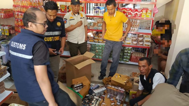 Satpol PP Sulbar dan Bea Cukai Sita Rokok Ilegal dari Tiga Kabupaten