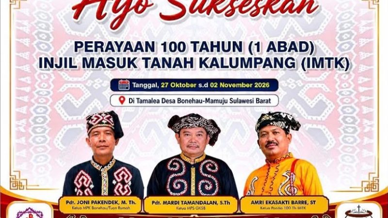 Seabad Injil di Tanah Kalumpang, GKSB Momentum Merawat Iman, Budaya dan Lingkungan